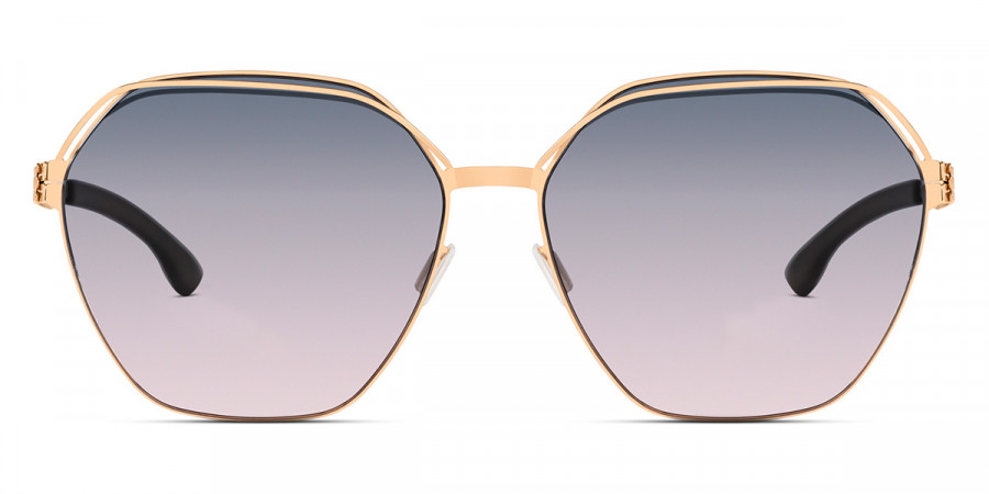 Ic! Berlin Kiez Rosé-Gold Sunglasses Front View