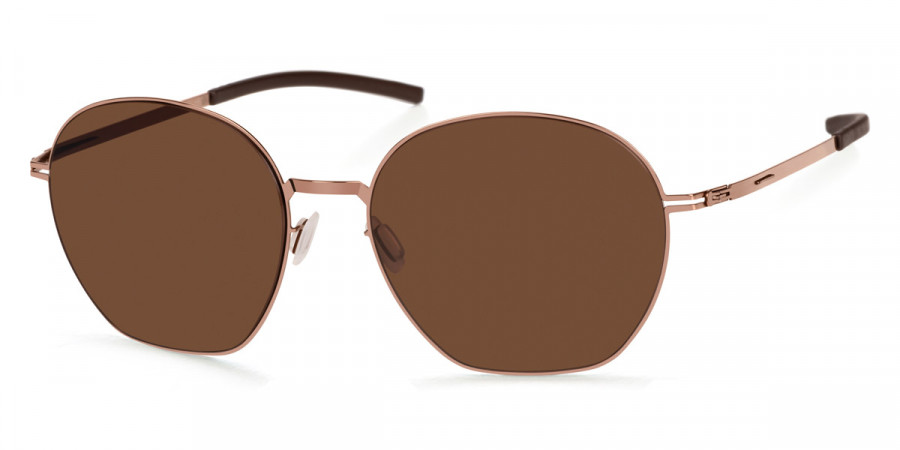 Ic! Berlin Kusi Shiny Copper Sunglasses Side View