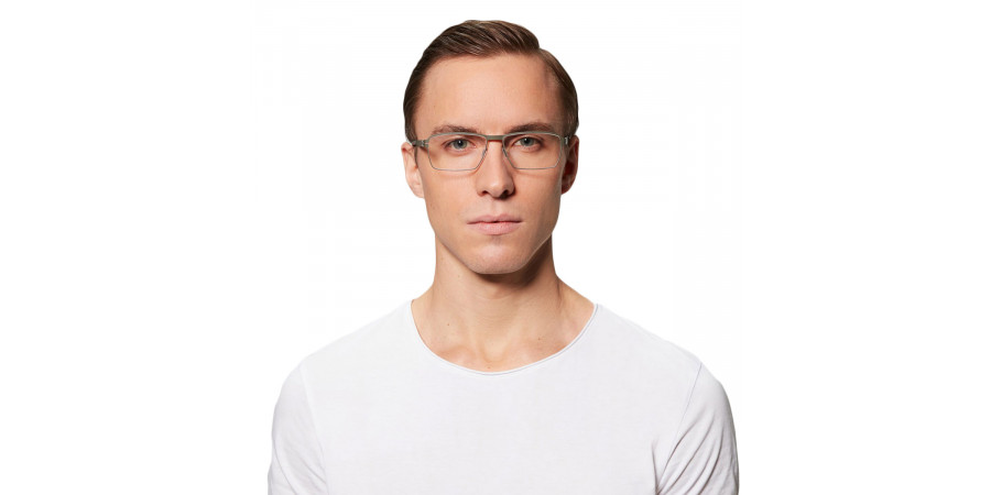 Ic! Berlin Lars D. Graphite Eyeglasses On Male Model