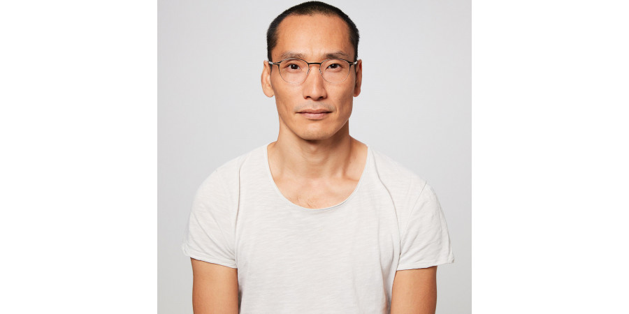 Ic! Berlin Leste Black Eyeglasses On Male Model