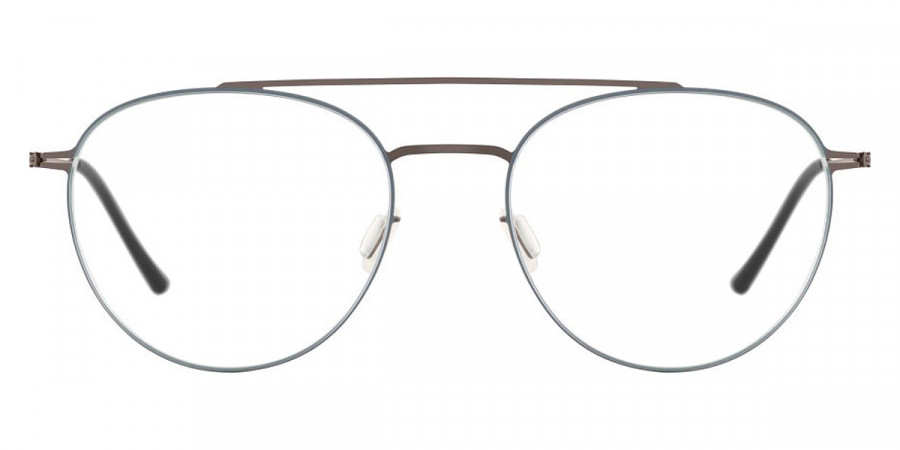 Ic! Berlin Lev Graphite-Taubenblau Circle Eyeglasses Front View