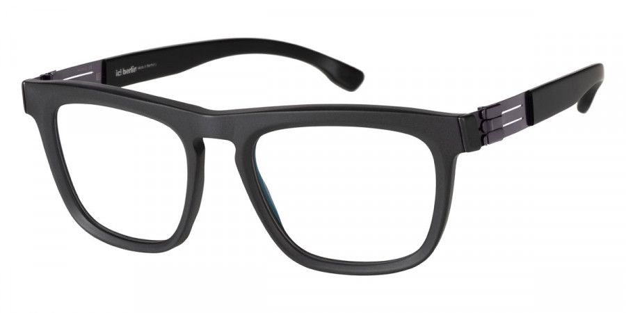 Ic! Berlin Liam Black Matte Eyeglasses Side View