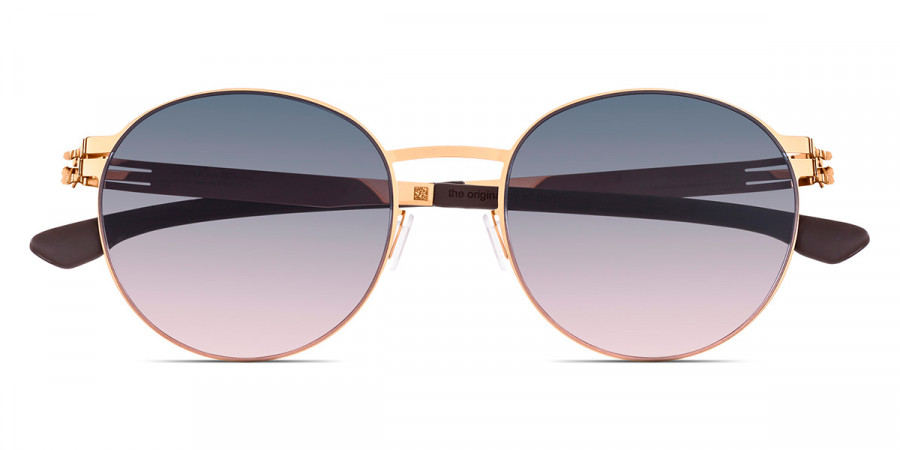 Ic! Berlin Liliya S. Rosé-Gold Sunglasses Front View