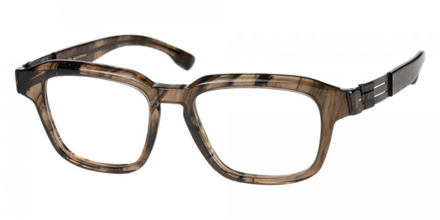 Ic! Berlin Logan Brown-Driftwood Eyeglasses Side View