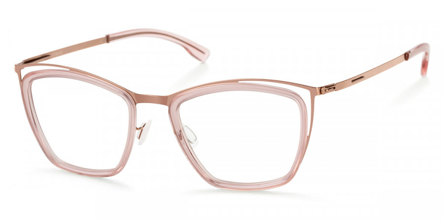 Ic! Berlin Louisa Shiny Copper Rose Eyeglasses Side View