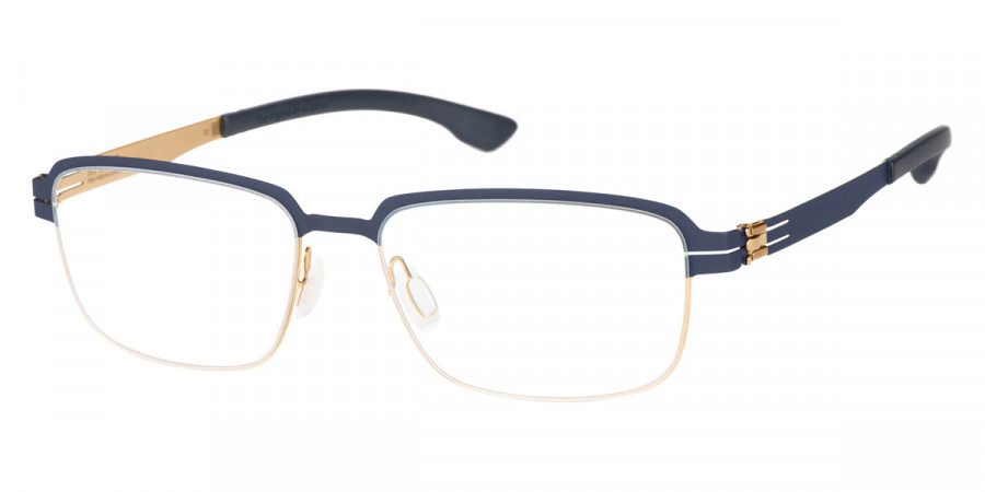 Ic! Berlin Luan Rose Gold/Marine Blue Pop Eyeglasses Side View