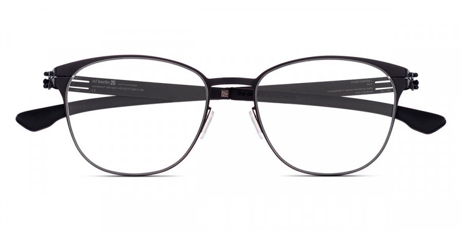 Ic! Berlin Ludmila L. Black Eyeglasses Front View