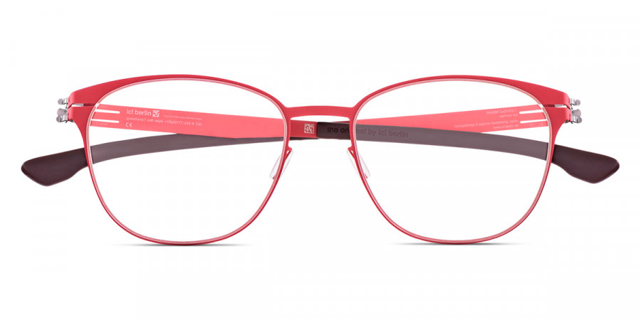 Ic! Berlin Ludmila L. Carmine Red Eyeglasses Front View