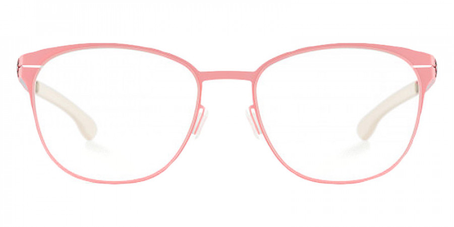 Ic! Berlin Ludmila L. Silver Flamingo Eyeglasses Front View