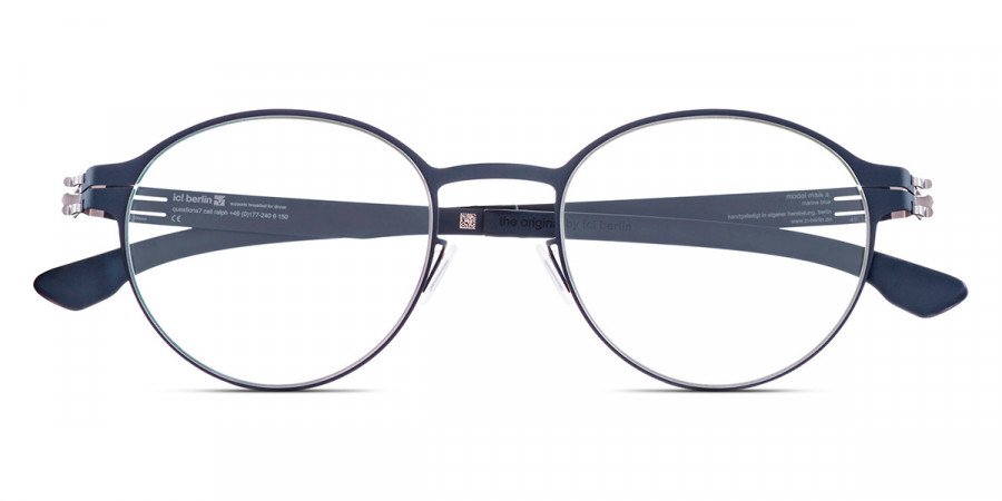 Ic! Berlin Maik S. Marine Blue Eyeglasses Front View