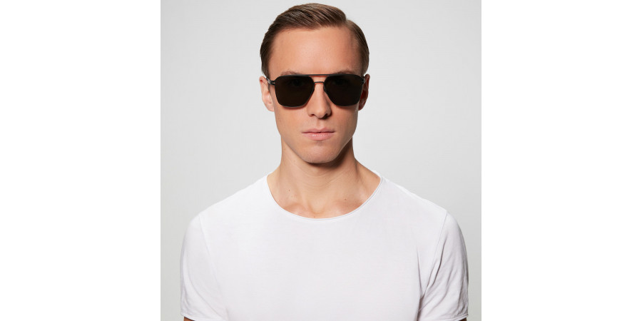 Ic! Berlin MB 03 Black Sunglasses On Male Model