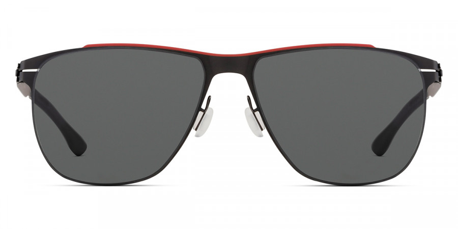 Ic! Berlin MB 05 Red Bridge-Black Sunglasses Front View