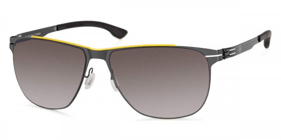 Ic! Berlin MB 05 Yellow Bridge-Gun-Metal Sunglasses Side View