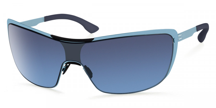 Ic! Berlin MB Shield 02 Electric Light Blue Electric Light Blue Sunglasses Side View