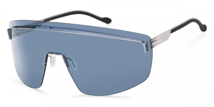 Ic! Berlin MB Shield Chrome Sunglasses Side View