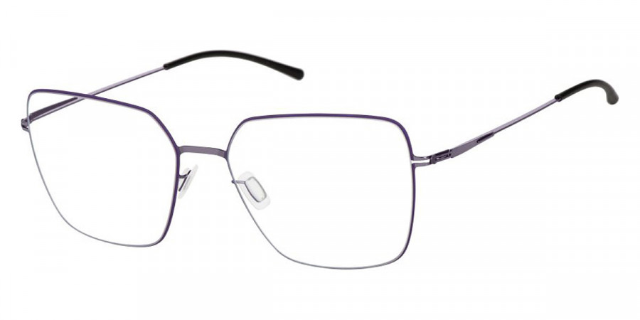 Ic! Berlin Mea Shiny Aubergine-Crocus Circle Eyeglasses Side View