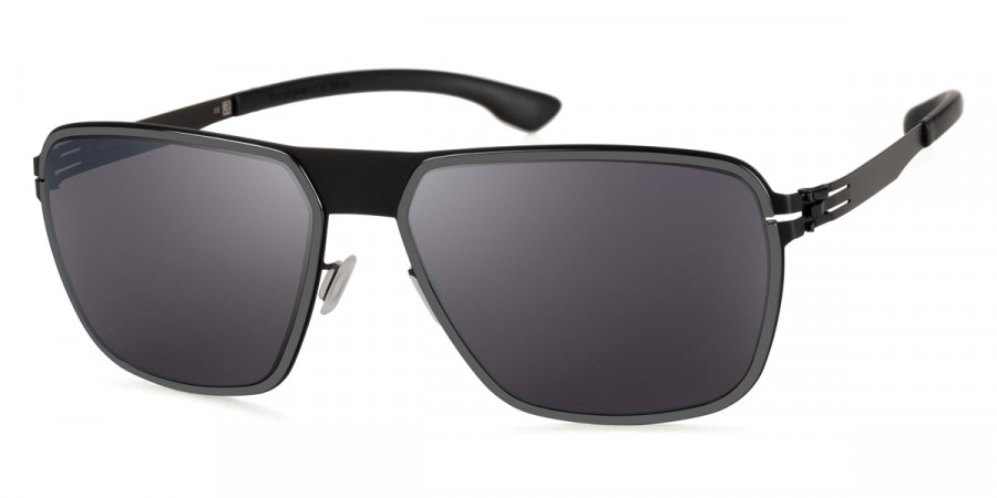 Ic! Berlin Molybdenum Black-Gun-Metal Sunglasses Side View