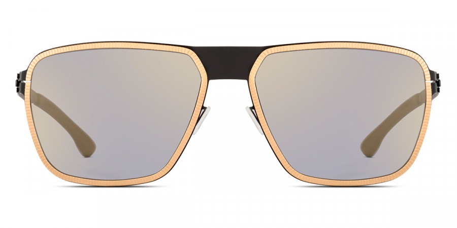 Ic! Berlin Molybdenum Black-Rosé-Gold Sunglasses Front View