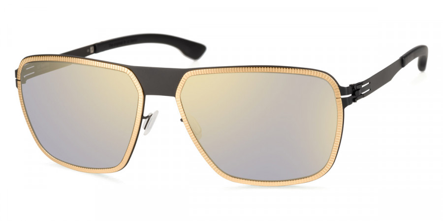 Ic! Berlin Molybdenum Black-Rosé-Gold Sunglasses Side View