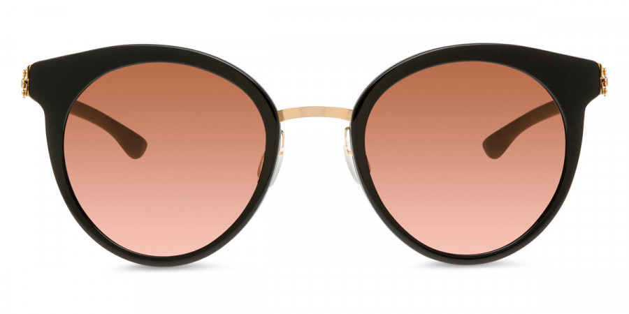 Ic! Berlin Moo S. Rosé-Gold-Black Sunglasses Front View