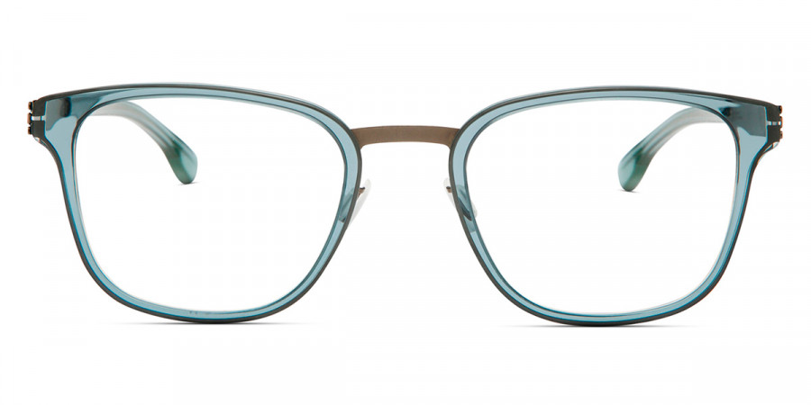 Ic! Berlin Mr. Bice Graphite-Petroleum Eyeglasses Front View