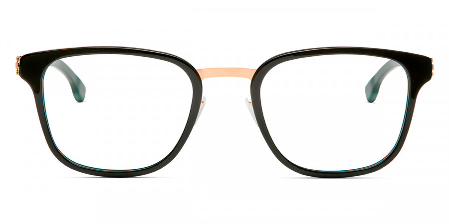 Ic! Berlin Mr. Bice Rosé-Gold-Obsidian Eyeglasses Front View