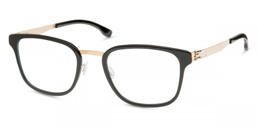 Ic! Berlin Mr. Bice Rosé-Gold-Obsidian Eyeglasses Side View