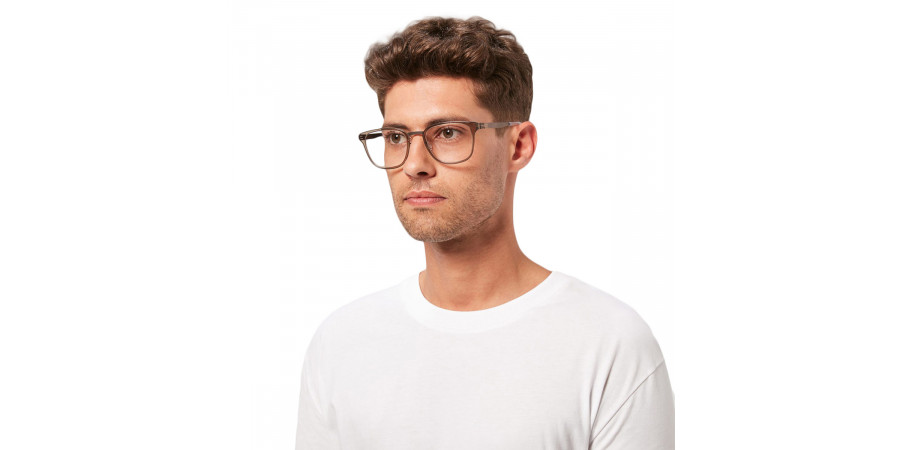 Ic! Berlin Mr. Bice Teak-Dune Eyeglasses On Male Model 2