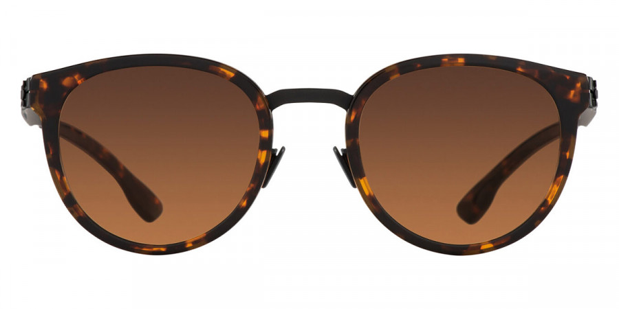 Ic! Berlin Nicolas C. Black/Magma Sunglasses Front View