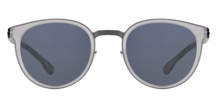 Ic! Berlin Nicolas C. Gunmetal/Sky Gray Matte Sunglasses Front View