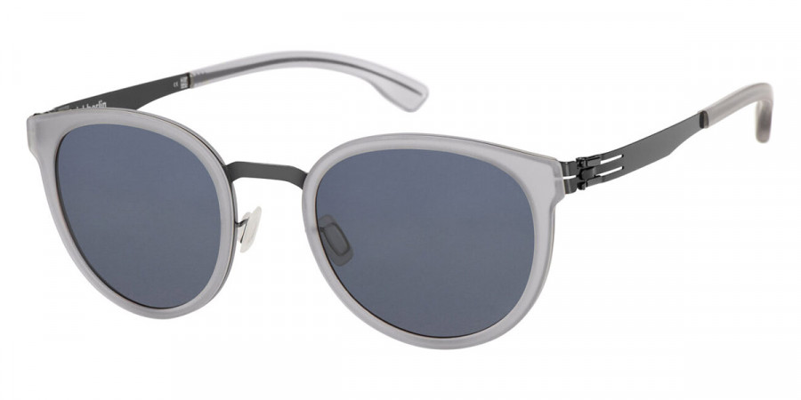 Ic! Berlin Nicolas C. Gunmetal/Sky Gray Matte Sunglasses Side View