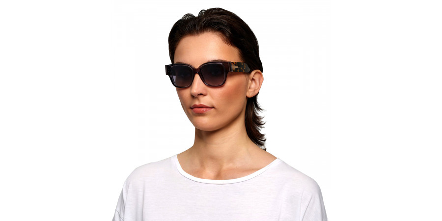 Ic! Berlin Nina EcoGray Sunglasses On Female Model