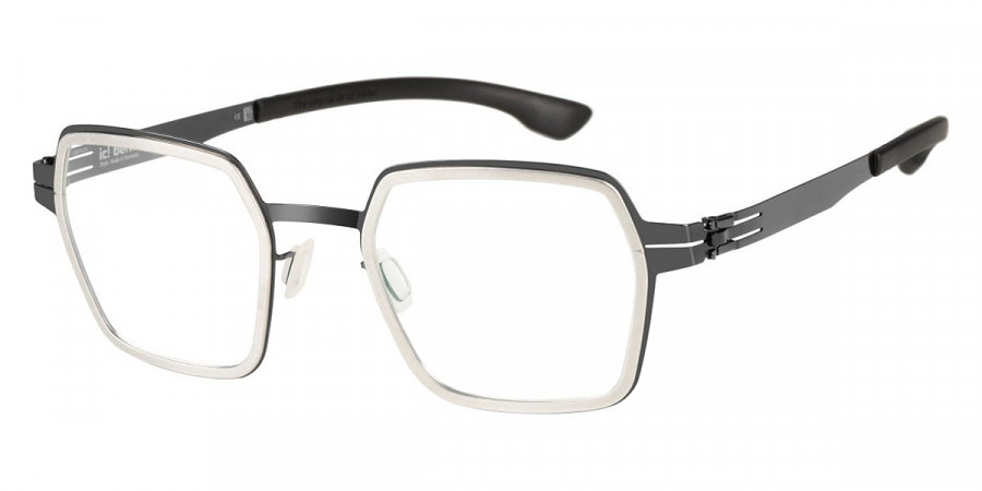 Ic! Berlin Nio Gun-Metal-Rough Eyeglasses Side View