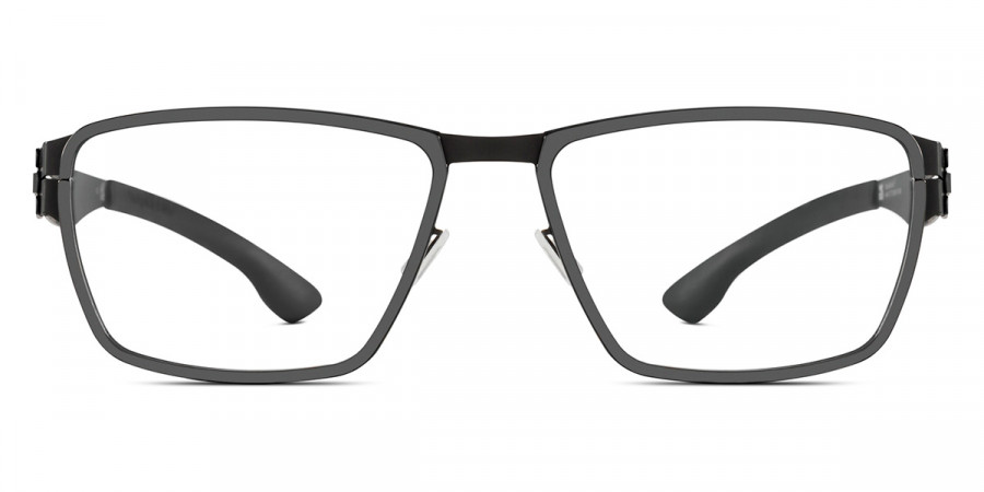 Ic! Berlin Nitrogen Black-Gun-Metal Eyeglasses Front View