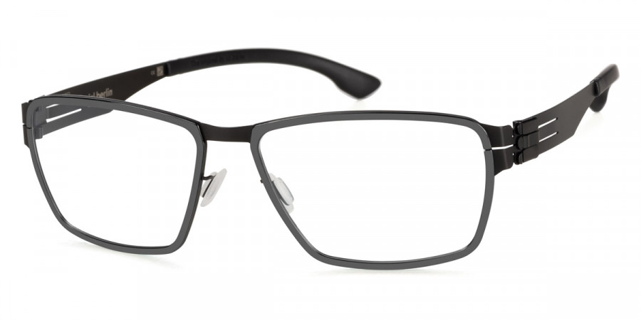 Ic! Berlin Nitrogen Black-Gun-Metal Eyeglasses Side View