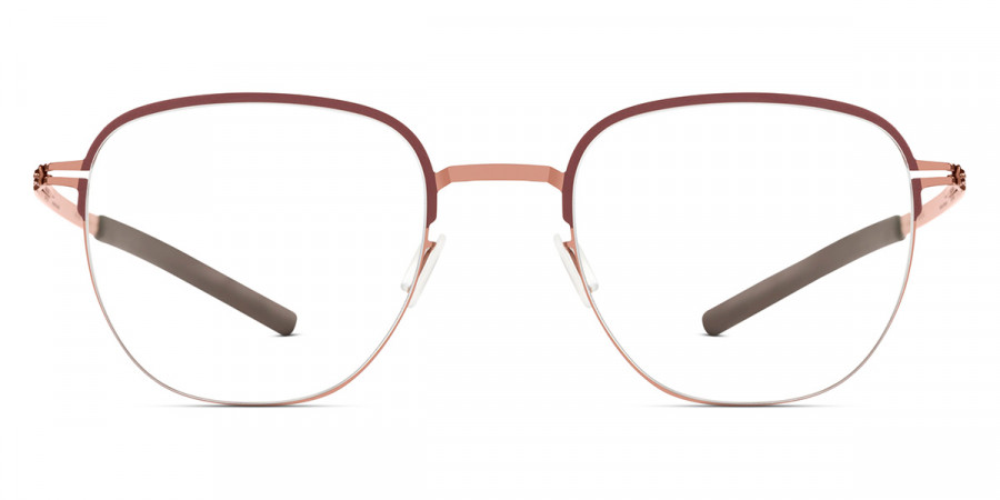 Ic! Berlin Notos Shiny Copper Kidney Bean Pop Eyeglasses Front View