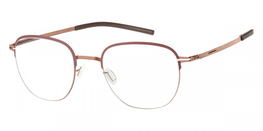 Ic! Berlin Notos Shiny Copper Kidney Bean Pop Eyeglasses Side View