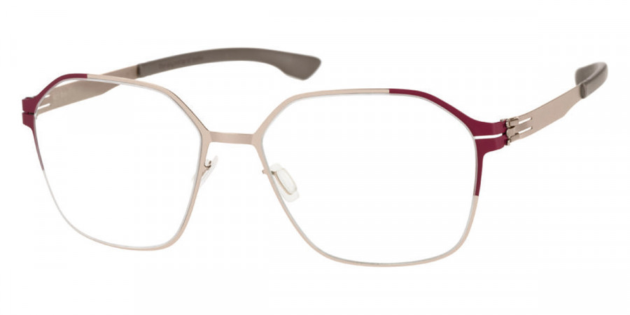 Ic! Berlin Nuno Dark Magenta H Sides-Bronze Eyeglasses Side View