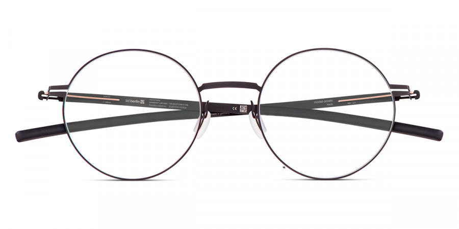 Ic! Berlin Oroshi 2.0 Black Eyeglasses Front View