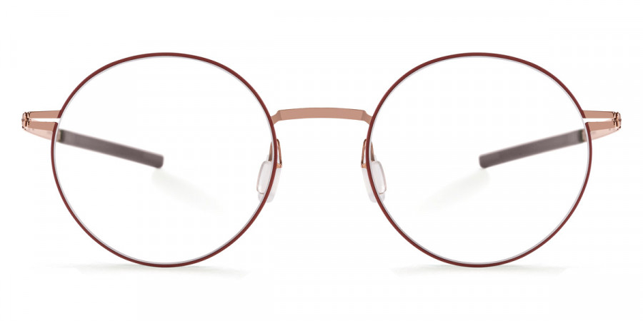 Ic! Berlin Oroshi Fired Copper Circle Eyeglasses Front View