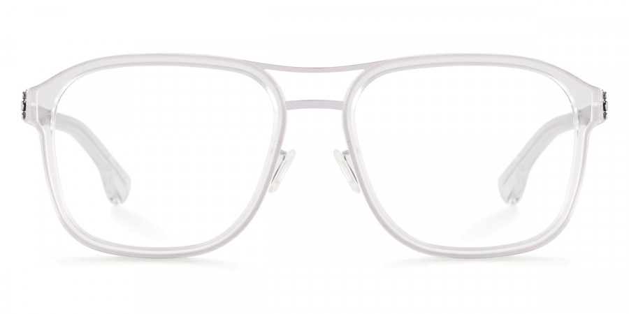 Ic! Berlin Pablo L. Chrome-Crystal-Clear Eyeglasses Front View