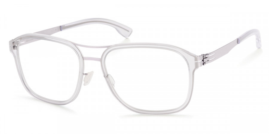 Ic! Berlin Pablo L. Chrome-Crystal-Clear Eyeglasses Side View