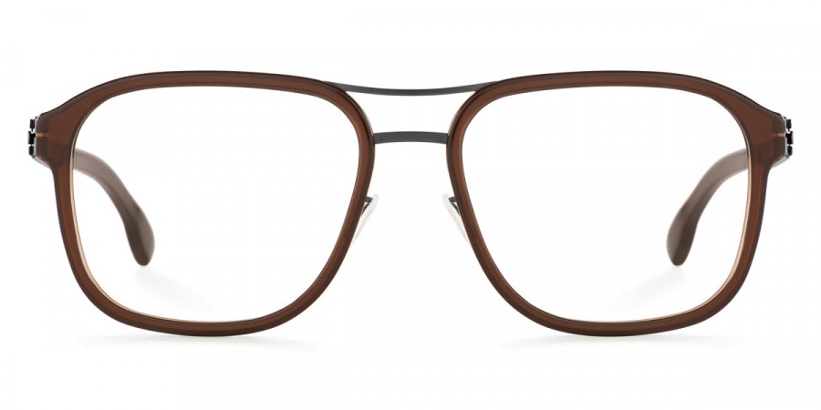 Ic! Berlin Pablo L. Gunmetal-Mahagony Eyeglasses Front View