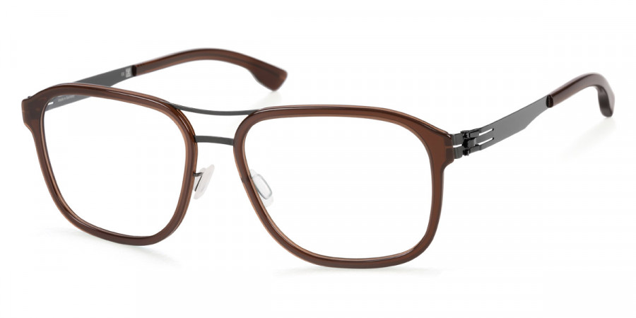 Ic! Berlin Pablo L. Gunmetal-Mahagony Eyeglasses Side View