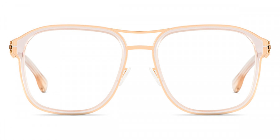 Ic! Berlin Pablo L. Rosé-Gold-Ice-Tea Eyeglasses Front View