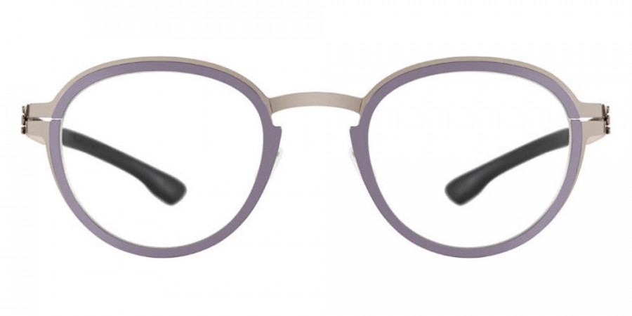 Ic! Berlin Palladium Shiny Graphite-Aubergine Eyeglasses Front View