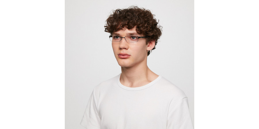 Ic! Berlin Paxton 2.0 Black Eyeglasses On Male Model 2