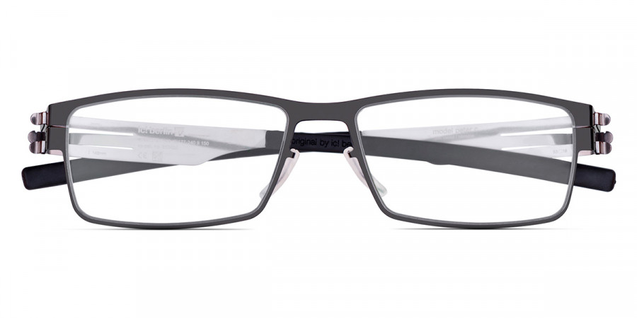 Ic! Berlin Peter C. Gunmetal Eyeglasses Front View