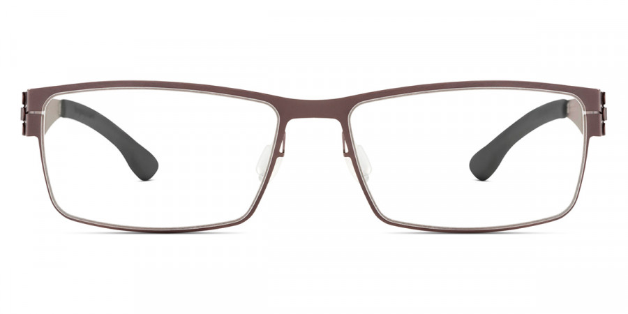 Ic! Berlin Peter C. Large Teak Eyeglasses Front View