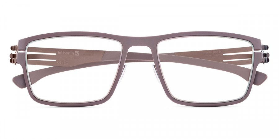 Ic! Berlin Phil B. Graphite-Flint-Gray Eyeglasses Front View